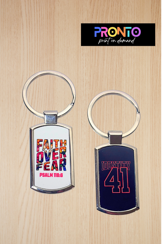 Custom, Full colour Sublimated Keyrings