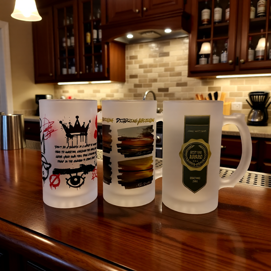 Frosted Beer Steins - Personalised "Very Popular"