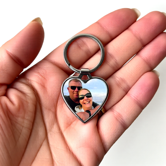 Love Heart photo quality keyring