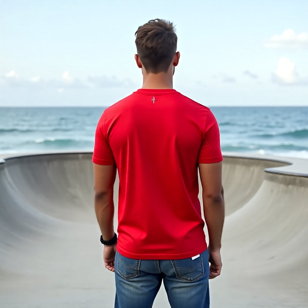 Custom Printed Summer Weight 185gsm - Combed Cotton Jersey, 100% combed Cotton.