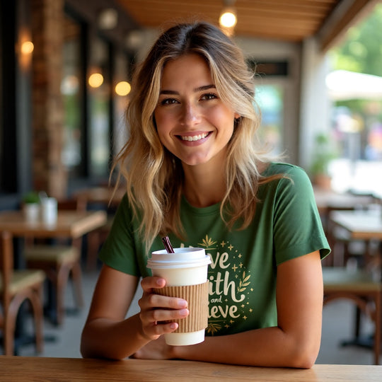 PREMIUM COTTON FACE TEE Ladie's - Custom Printed