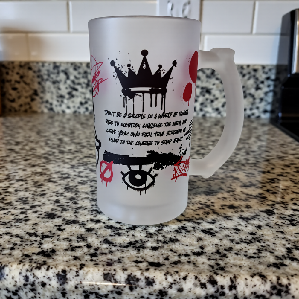 Frosted Beer Steins - Personalised "Very Popular"