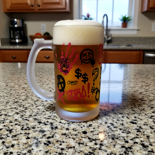 Frosted Beer Steins - Personalised "Very Popular"