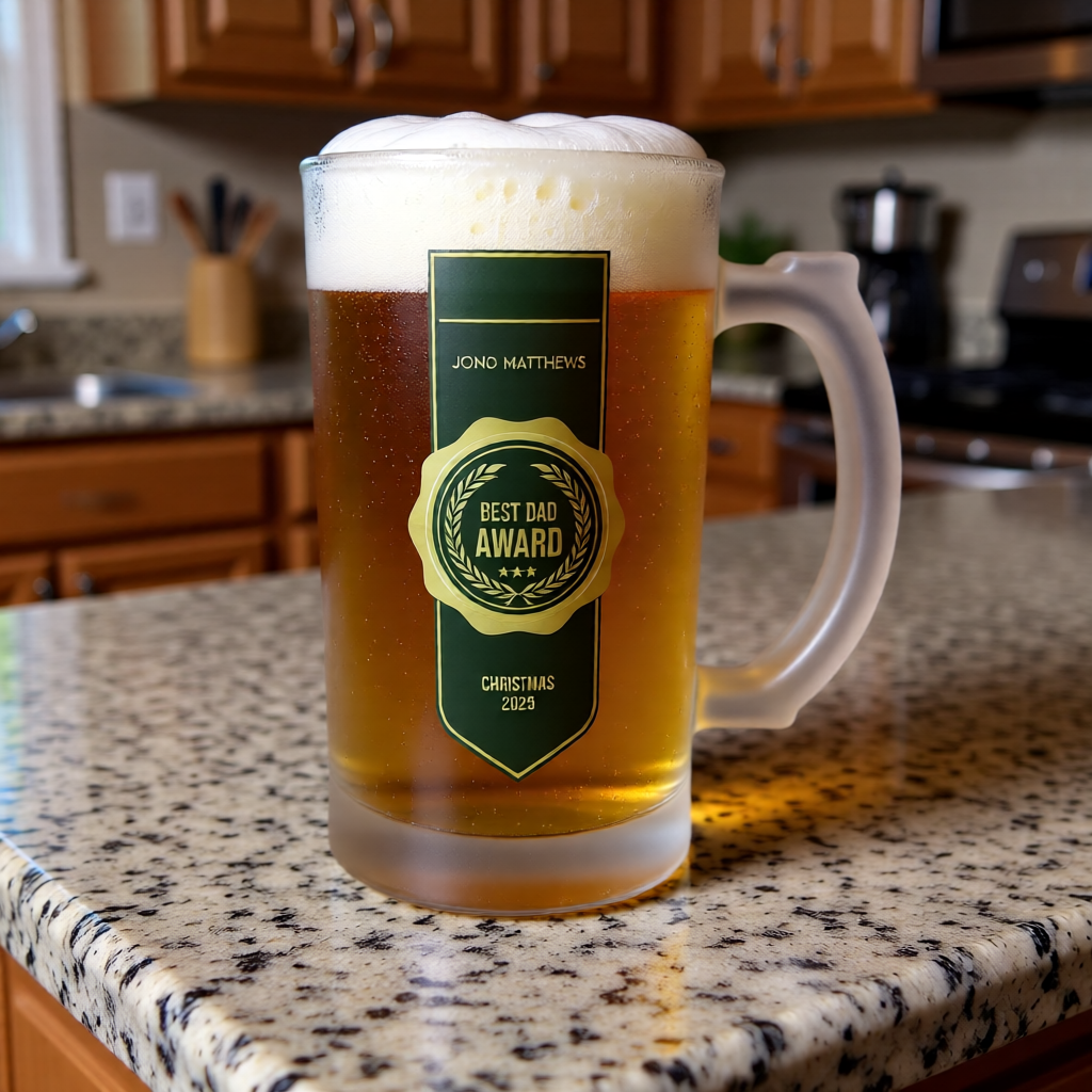 Frosted Beer Steins - Personalised "Very Popular"