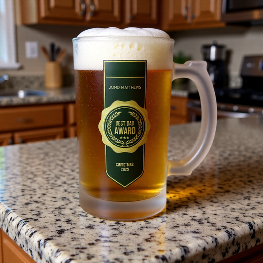 Frosted Beer Steins - Personalised "Very Popular"