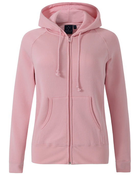 Custom Printed LADIES DOUBLE BAY FLEECE FULL-ZIP HOODIE