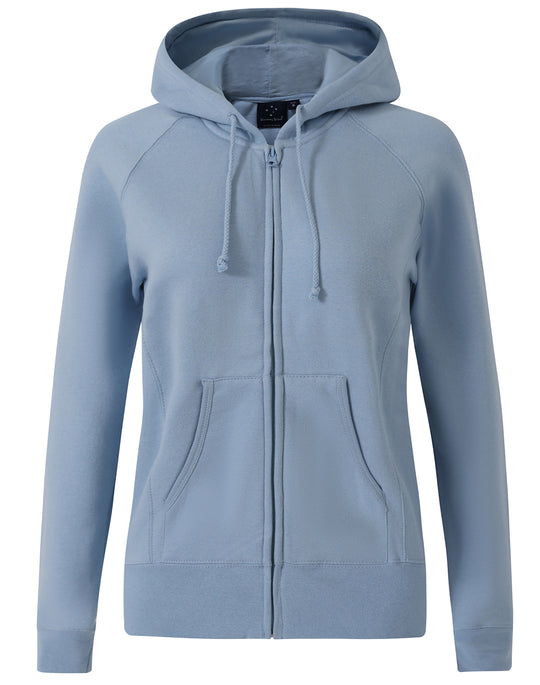 Custom Printed LADIES DOUBLE BAY FLEECE FULL-ZIP HOODIE