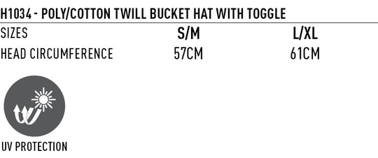 Custom Printed Bucket Hat With Toggle
