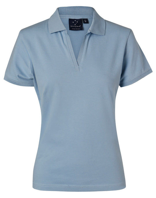 Cotton Stretch POLO Ladies Custom Printed