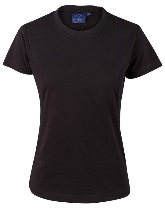 Custom Printed Womens SAVVY 100% COTTON SEMI-FITTED T