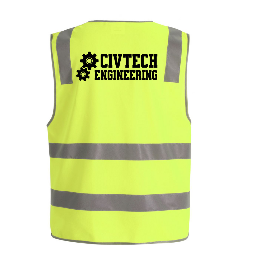 Custom Printed Hi Viz Safety Vests